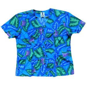 Aloha Airlines Tori Richard Crew Uniform Vintage Womens - Large